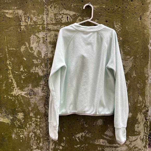 North Face Girl's Fleece Sweatshirt / Pullover, Seafoam / Pale Green, Med 10-12 - Picture 3 of 7